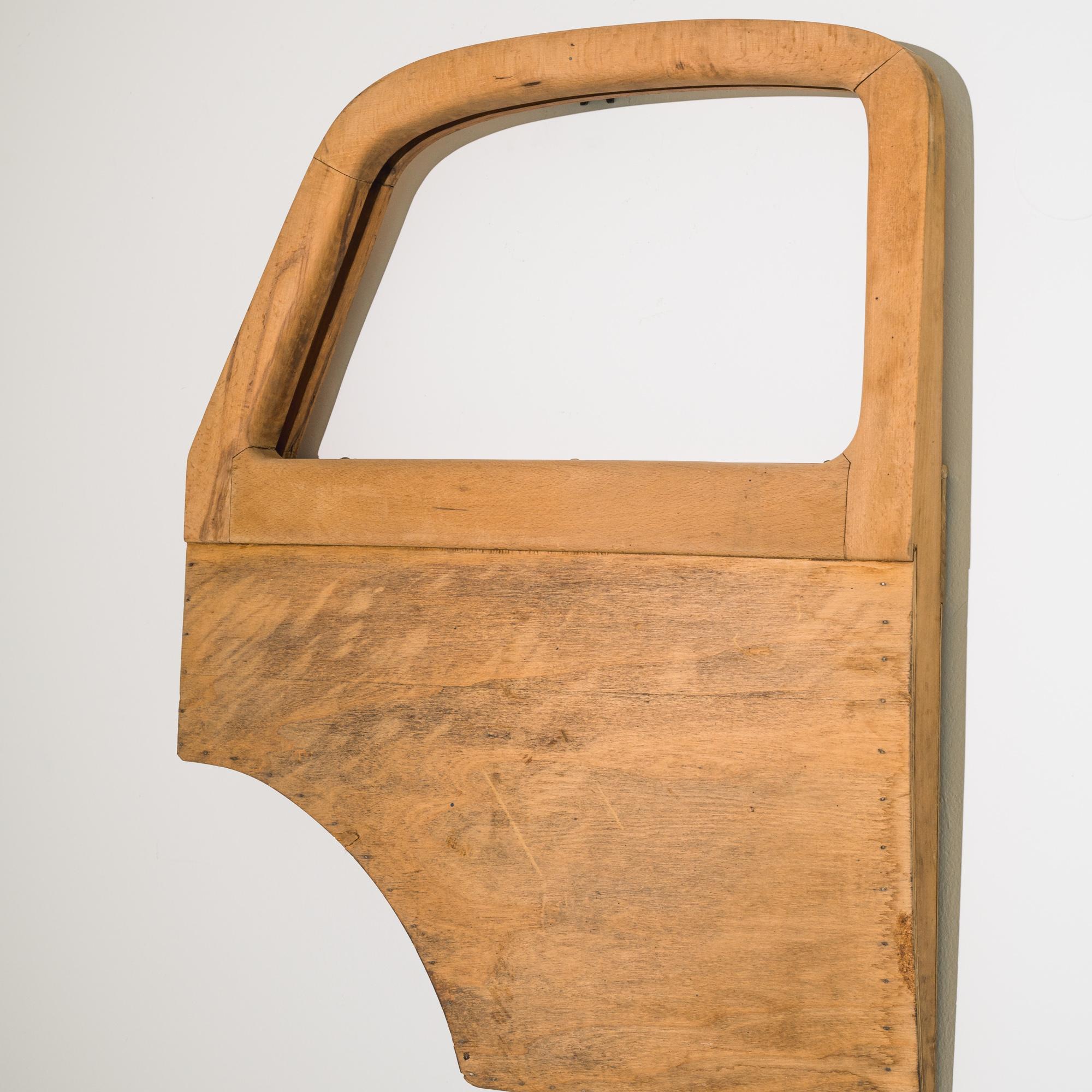Mid-20th Century 1950s French Wooden Car Door For Sale