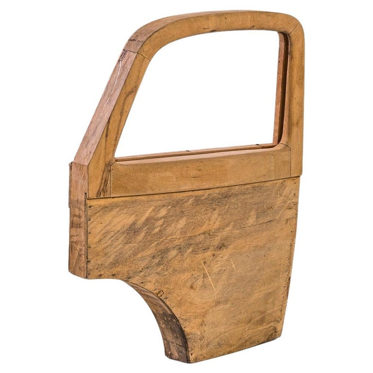 1950s French Wooden Car Door For Sale at 1stDibs
