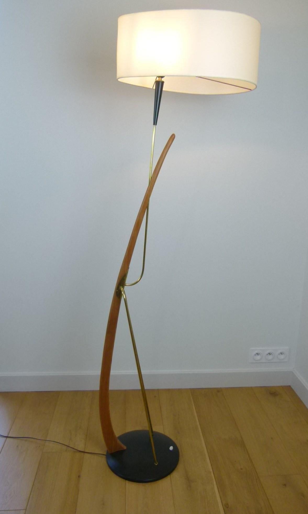 1950s French Work Floor Lamp 7