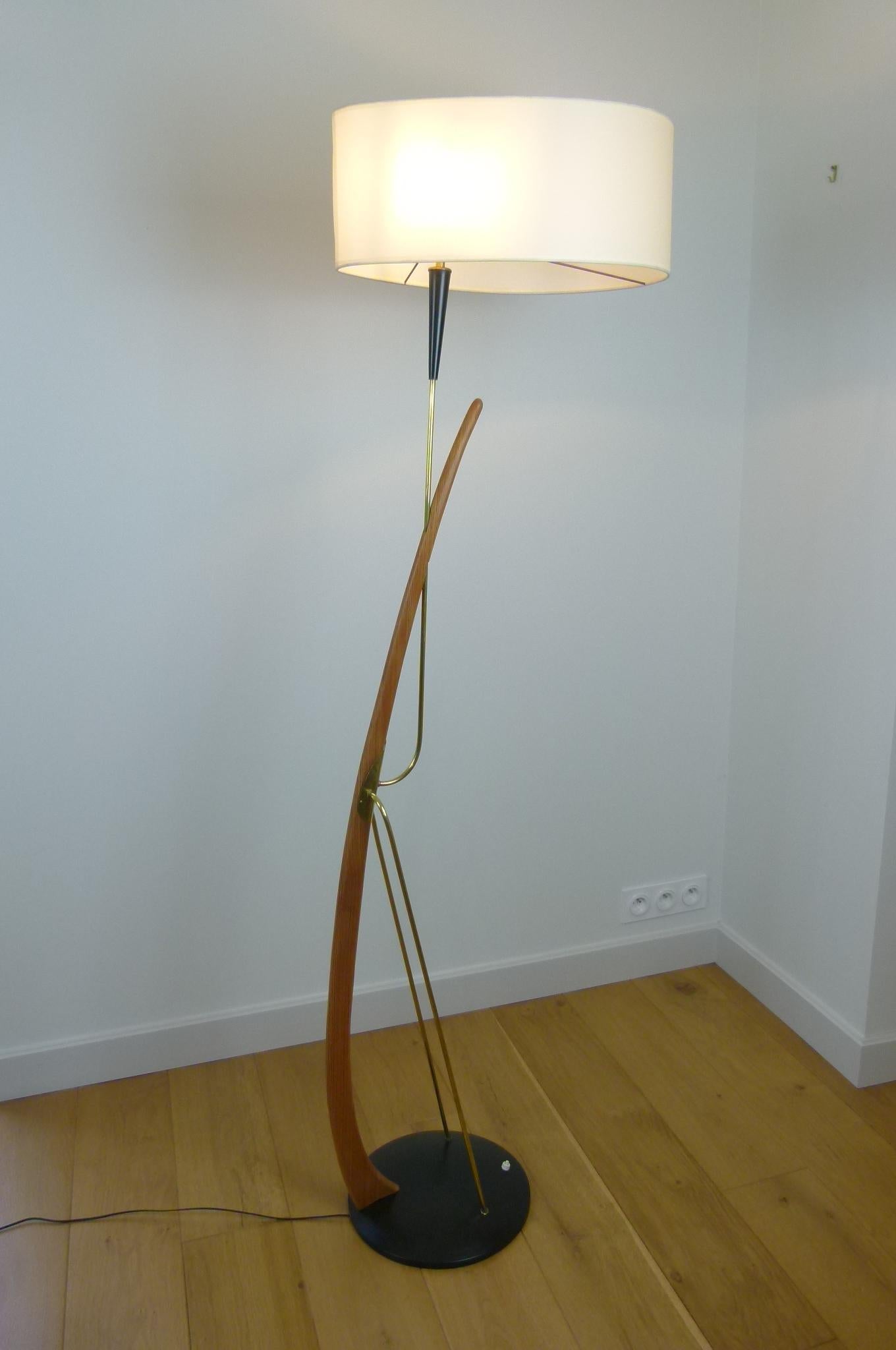 1950s French Work Floor Lamp 8