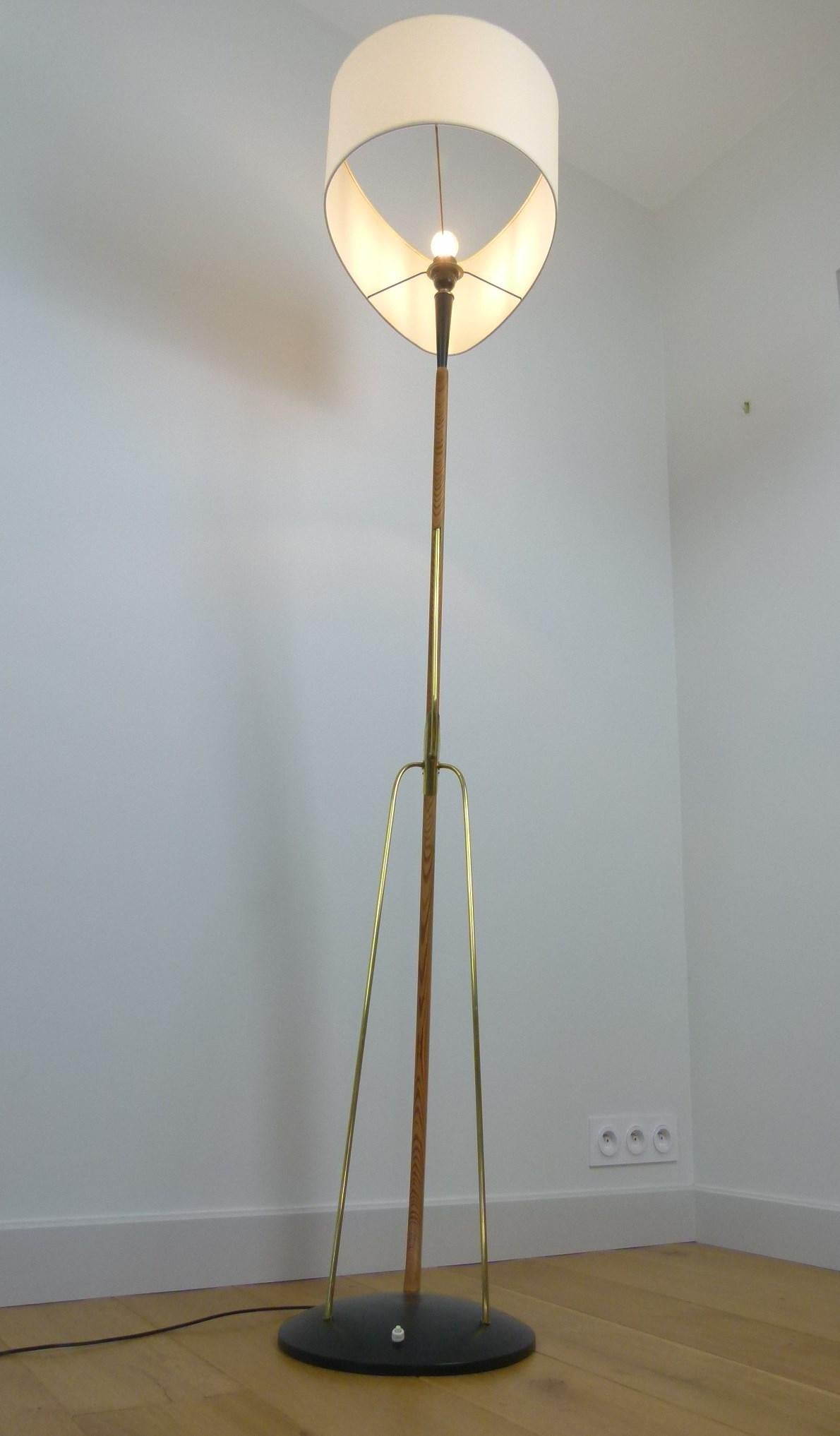 1950s French Work Floor Lamp 9