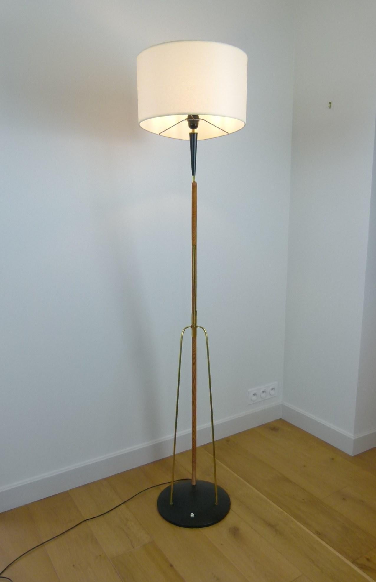 1950s French Work Floor Lamp 10