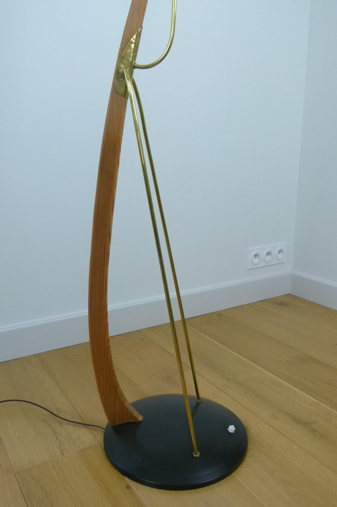 1950s French Work Floor Lamp 1