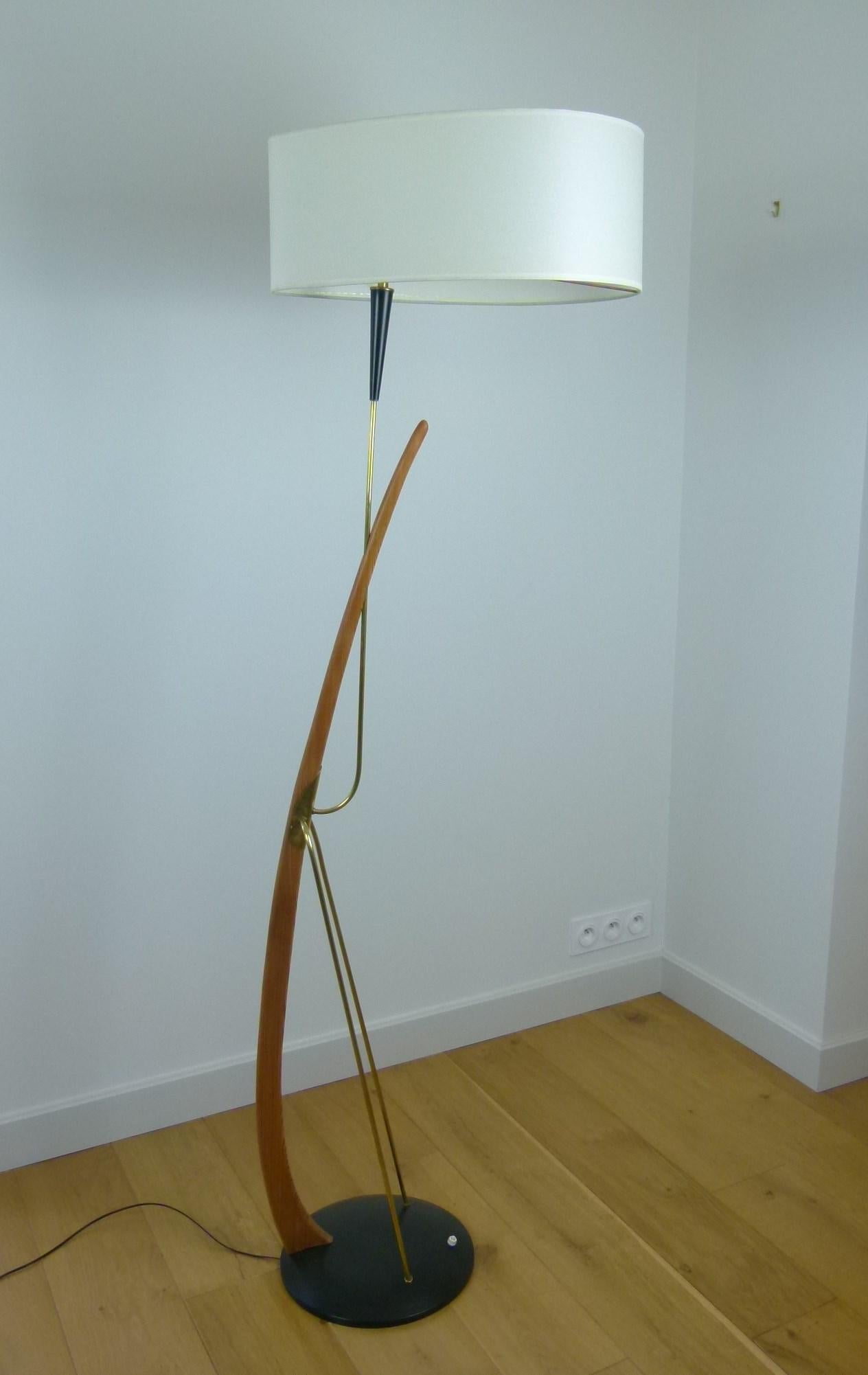 1950s French Work Floor Lamp 2