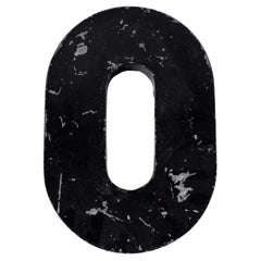 1950's French Zinc Letters - Letter Black O