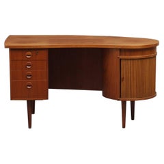 1950's Fully Restored Teak Executive Writing Desk from Feldballes Møbelfabrik