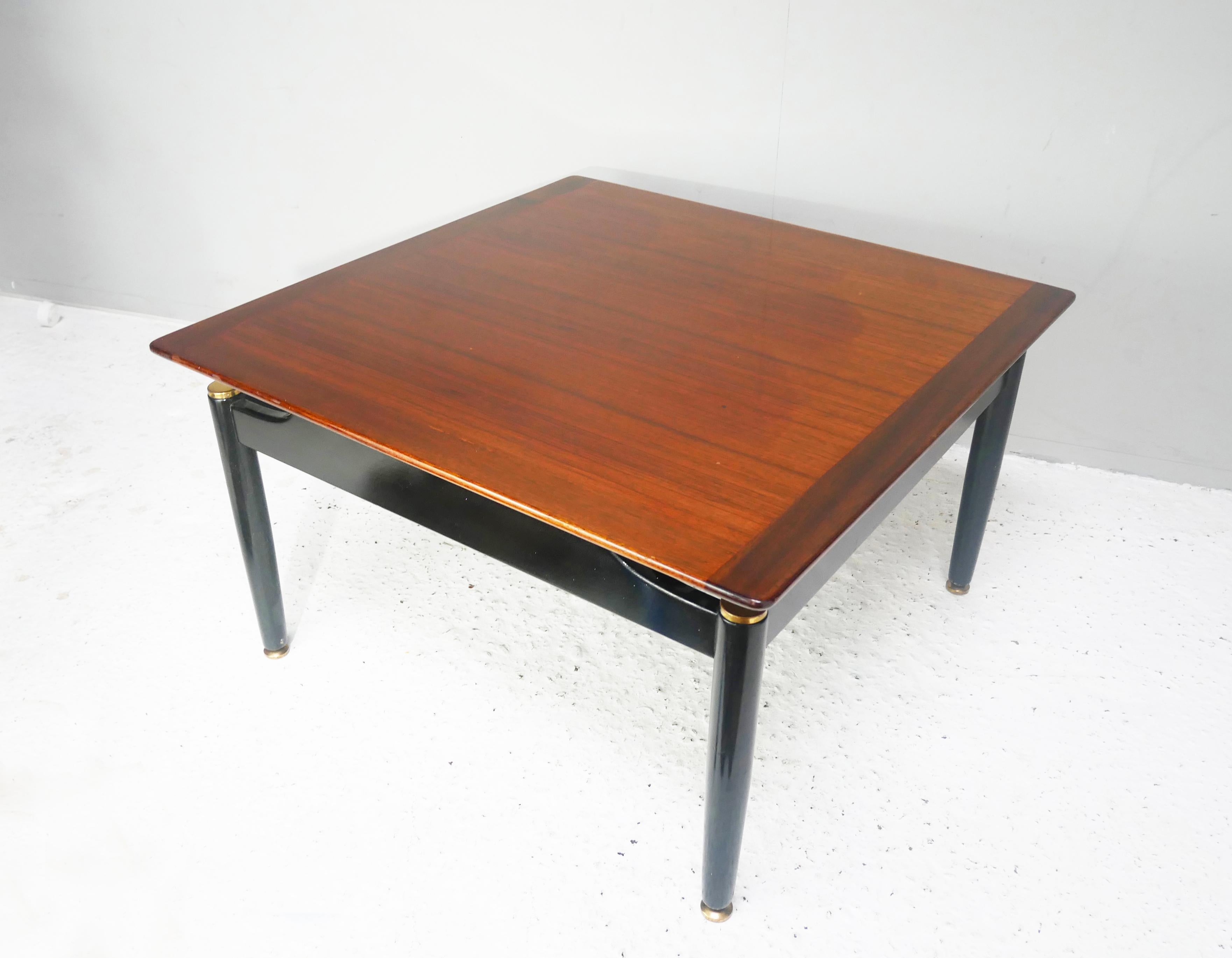 Mid-Century Modern 1950’s G Plan Tola & Black Librenza Coffee Table by V.B Wilkins For Sale