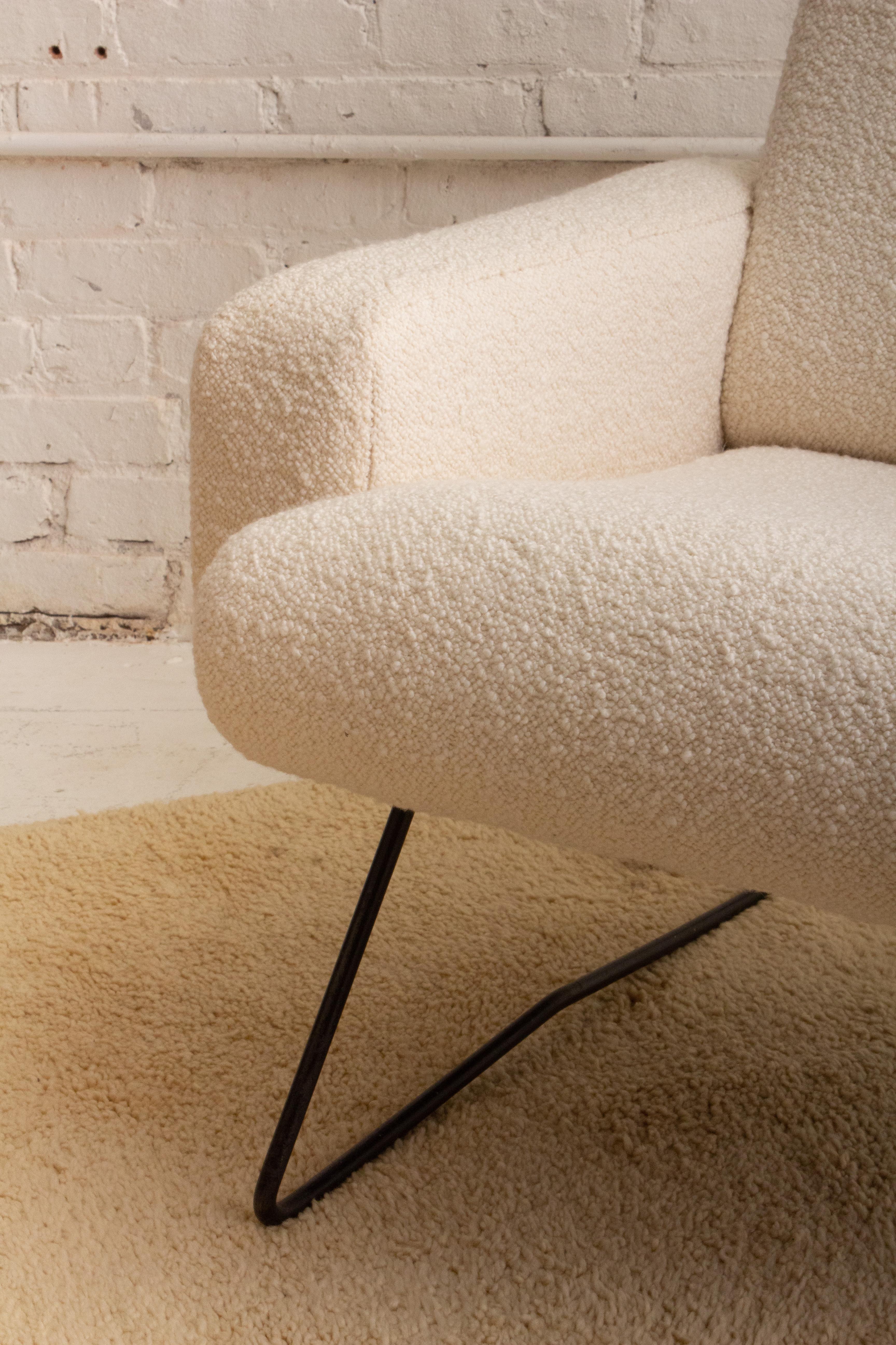 Space Age 1950s Geneviève Dangles & Christian Defrance Armchair For Sale