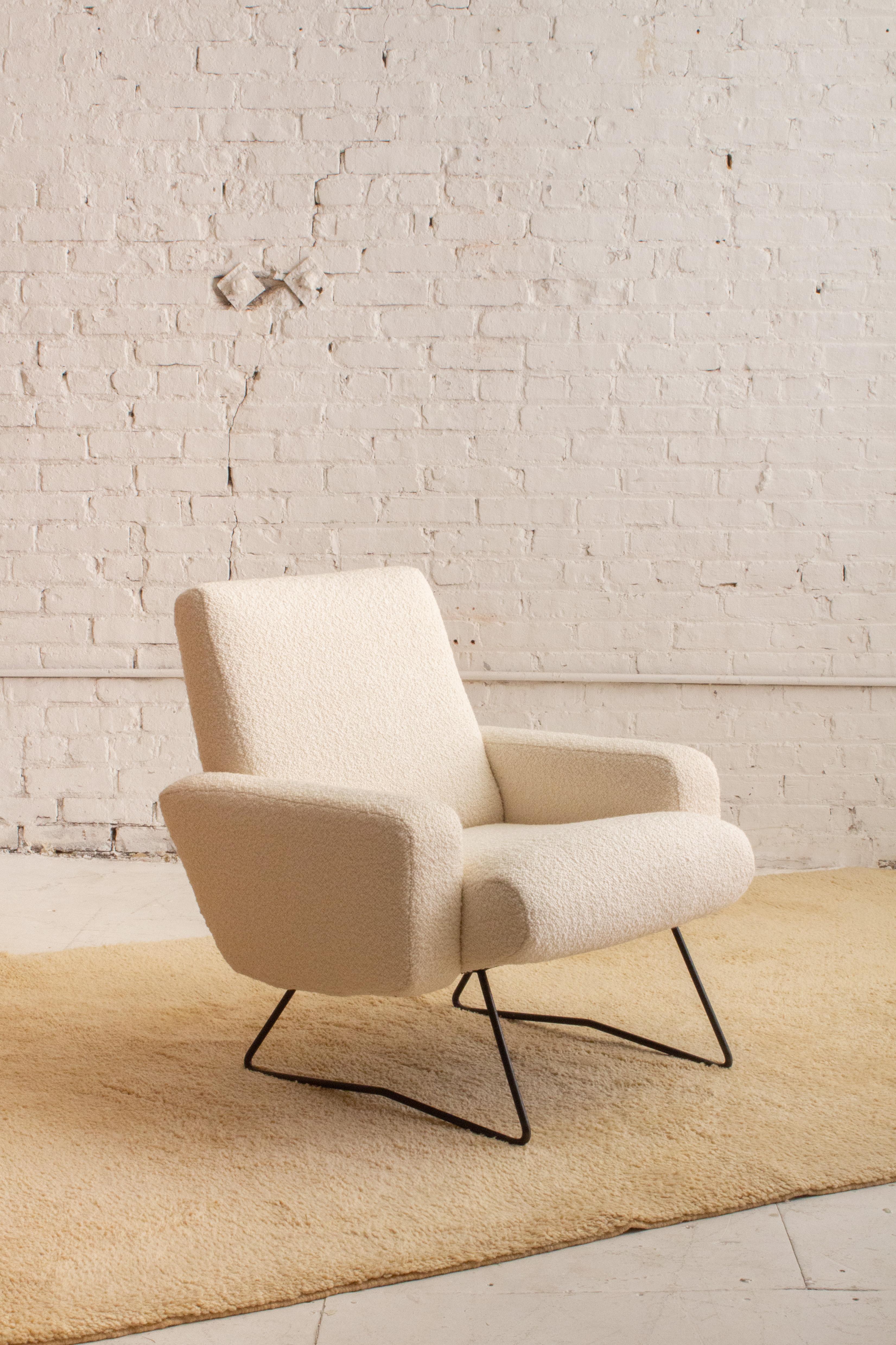 Mid-20th Century 1950s Geneviève Dangles & Christian Defrance Armchair For Sale