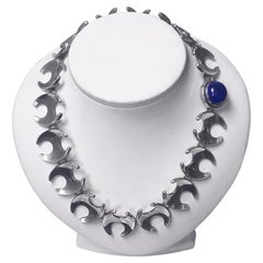 1950's Georg Jensen Henning Koppel Lapis Necklace