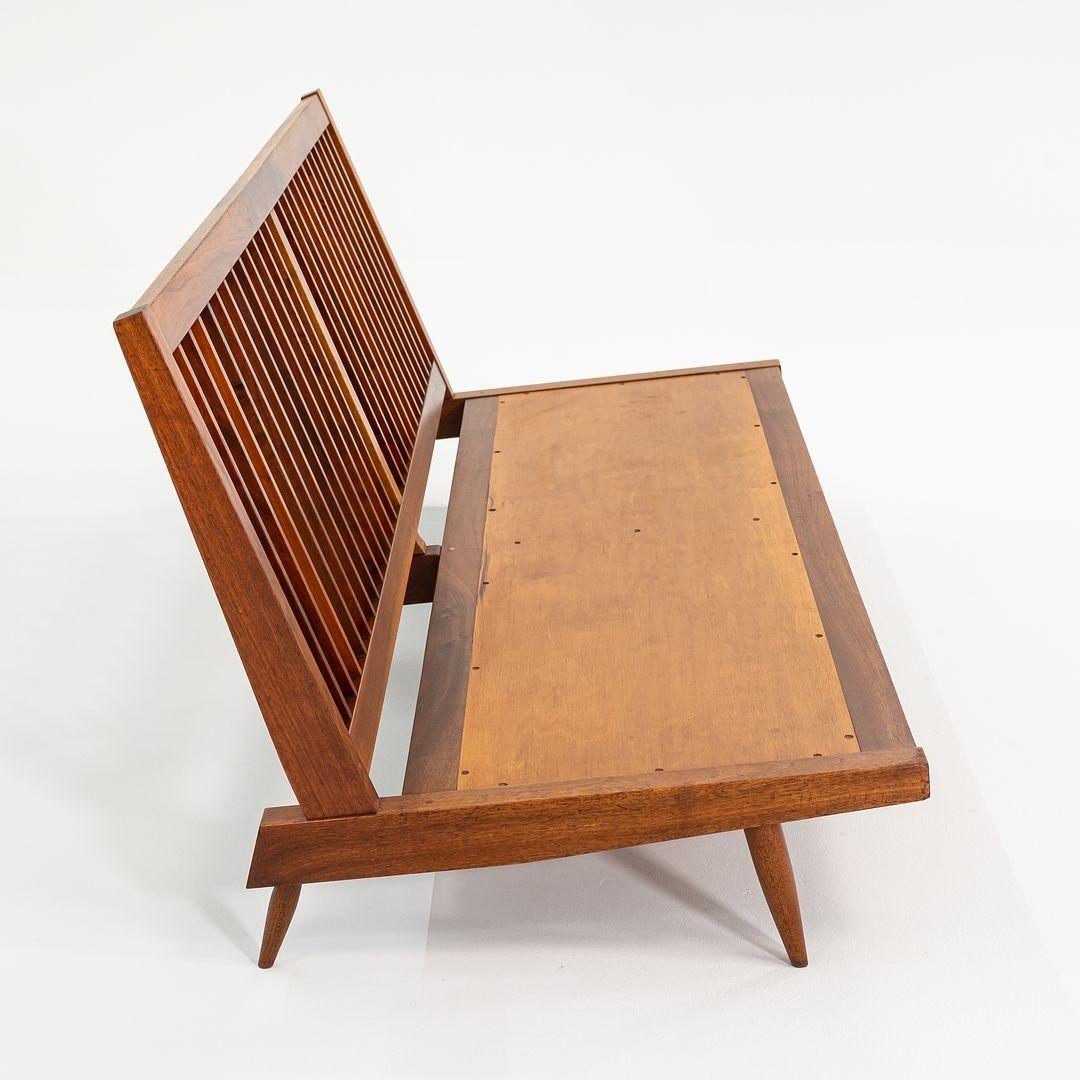 1950 George Nakashima Studio Canapé / sofa à lattes à trois places de 72 pouces en vente 5