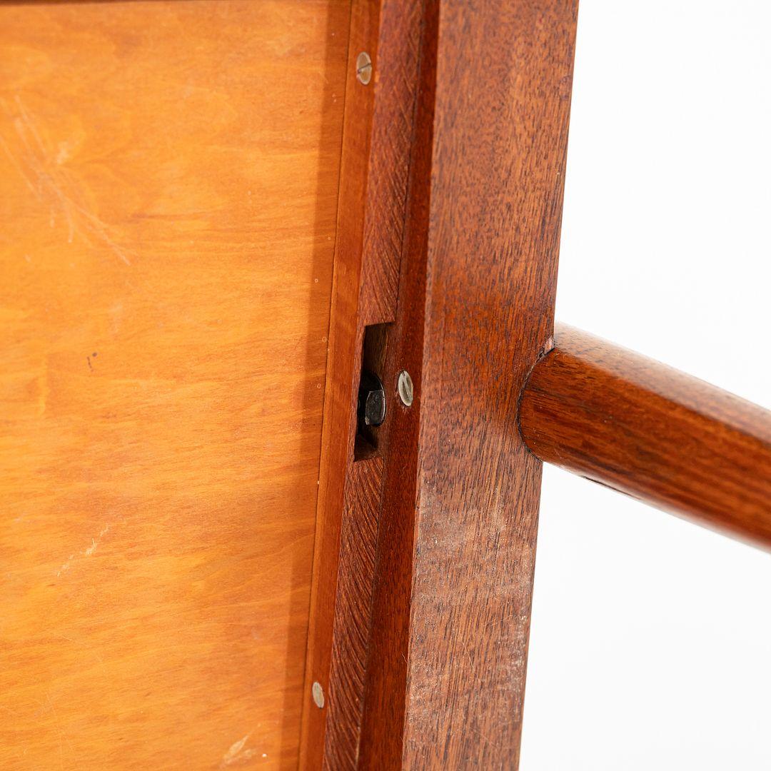 Sedia da salotto a doghe con braccioli in noce nero George Nakashima Studio del 1950 in vendita 4