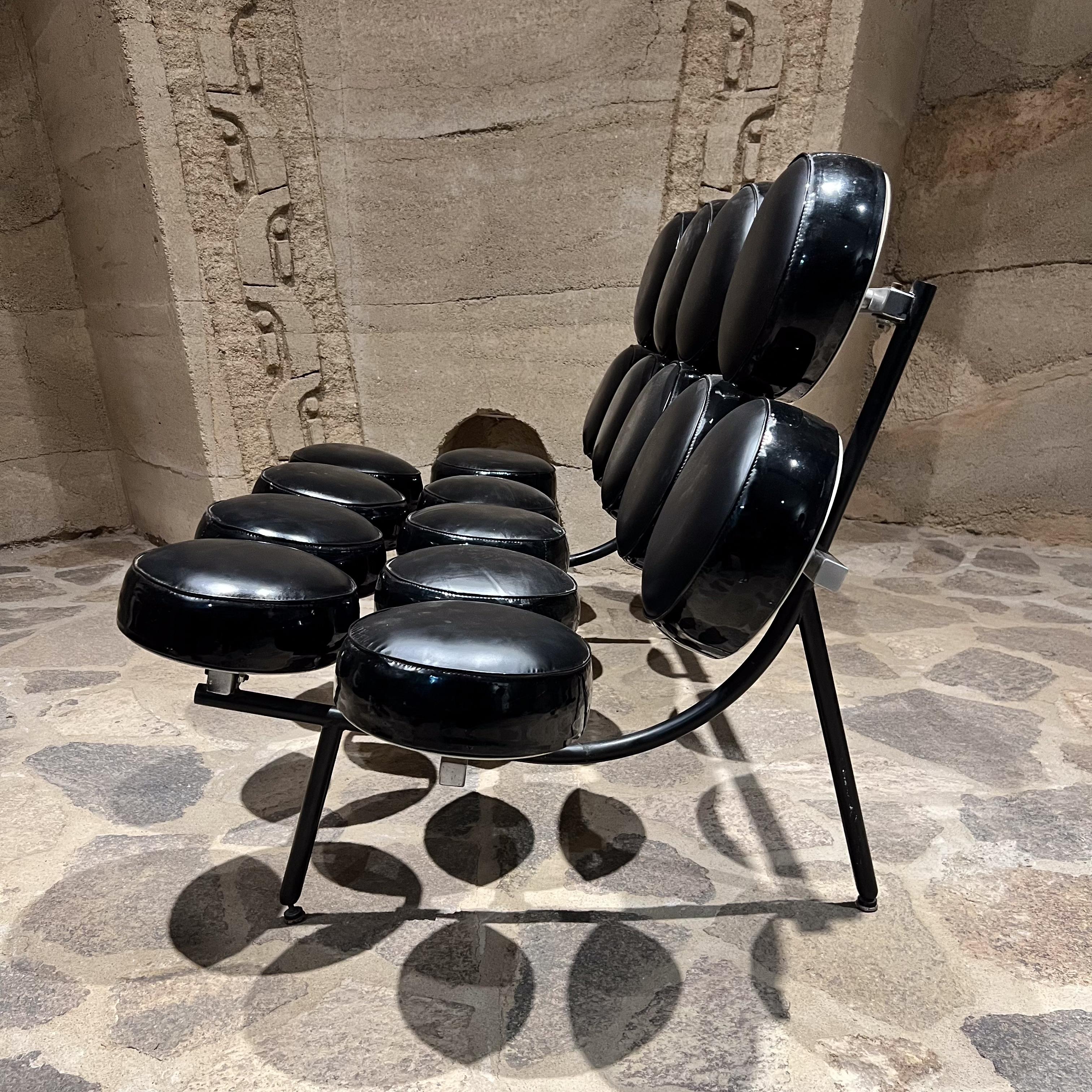 George Nelson Sofá Marshmallow negro para Herman Miller Mediados de siglo 1950 Moderno de mediados de siglo en venta
