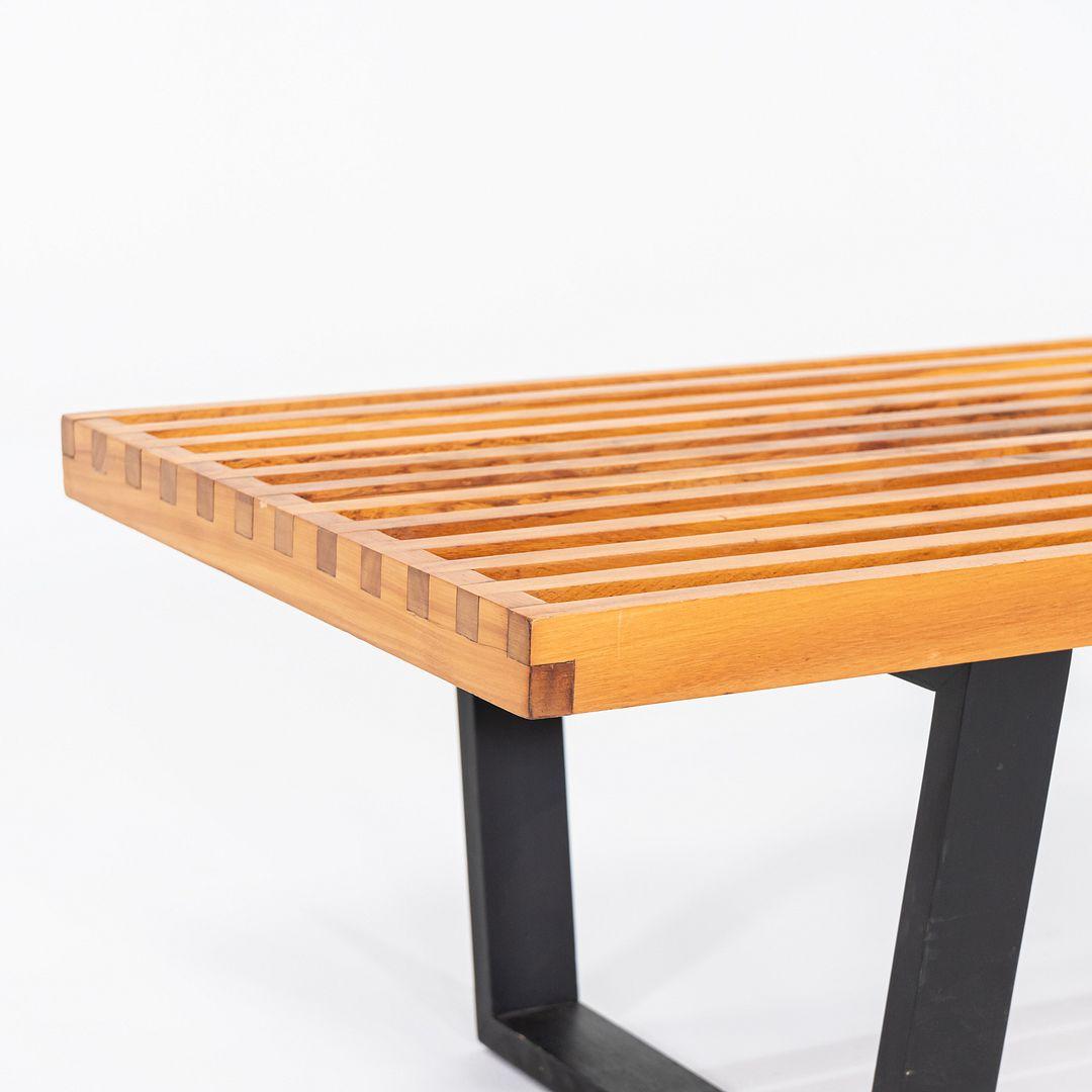 1950s George Nelson for Herman Miller 4992 Slatted Bench in Maple 92