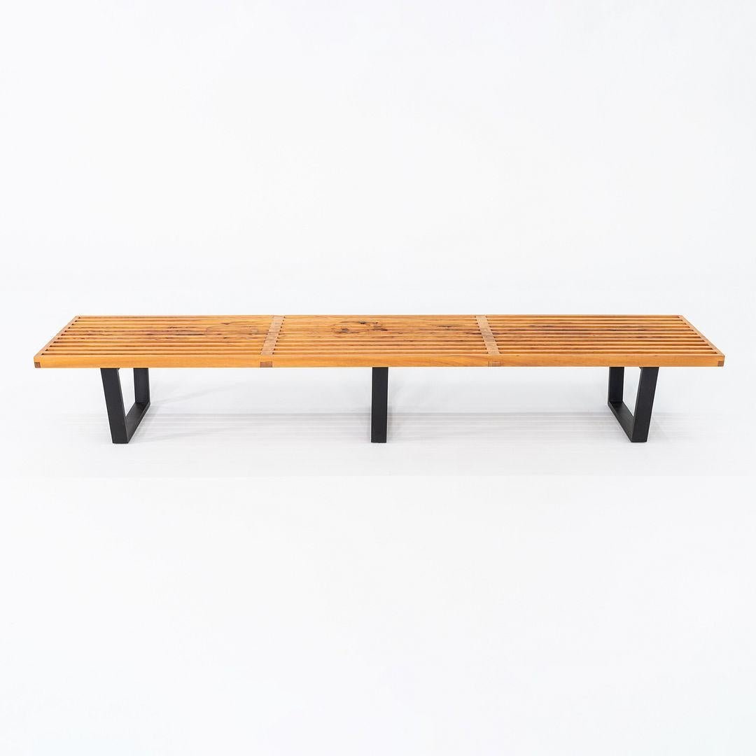 1950s George Nelson for Herman Miller 4992 Slatted Bench in Maple 92