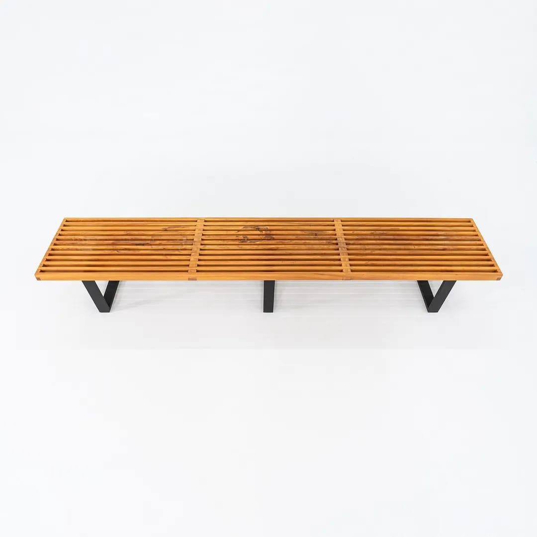 1950s George Nelson for Herman Miller 4992 Slatted Bench in Maple 92