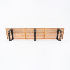 Années 1950 George Nelson for Herman Miller 4992 Slatted Bench in Maple 92" (Banc à lattes en érable)