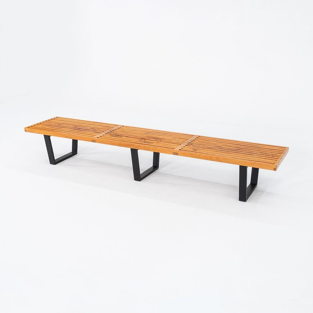 1950s George Nelson for Herman Miller 4992 Slatted Bench in Maple 92