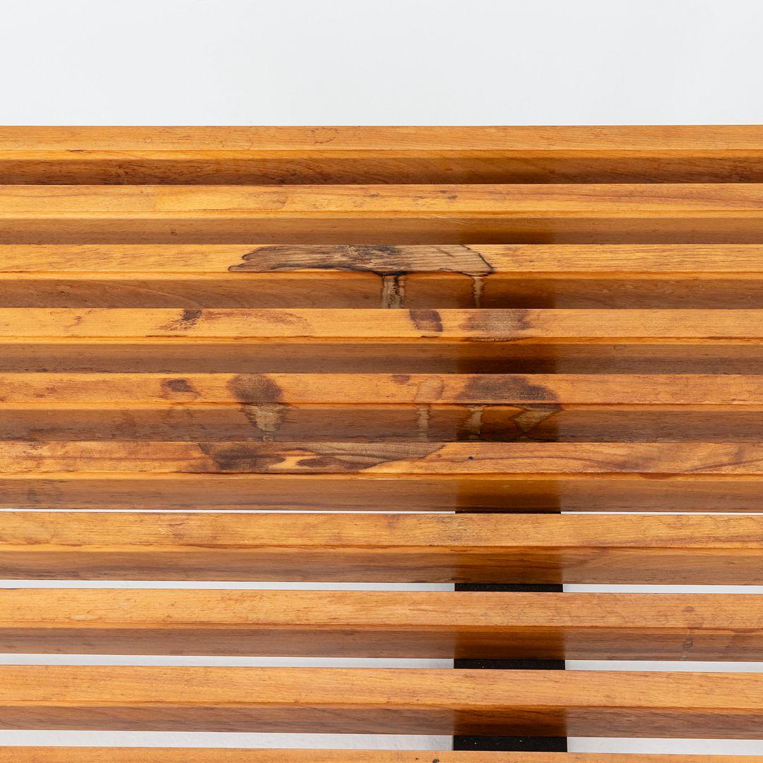 1950s George Nelson for Herman Miller 4992 Slatted Bench in Maple 92