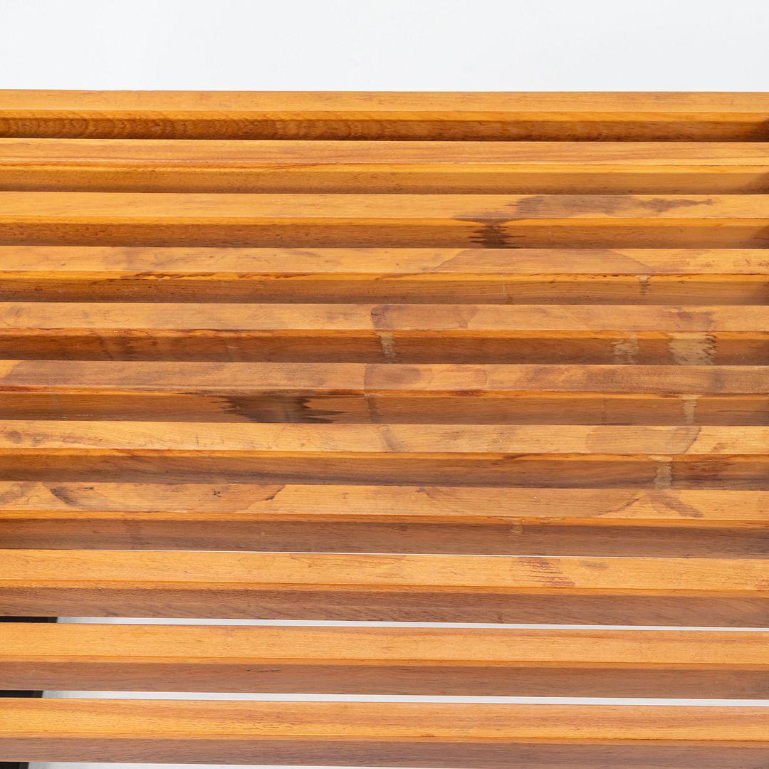 1950s George Nelson for Herman Miller 4992 Slatted Bench in Maple 92