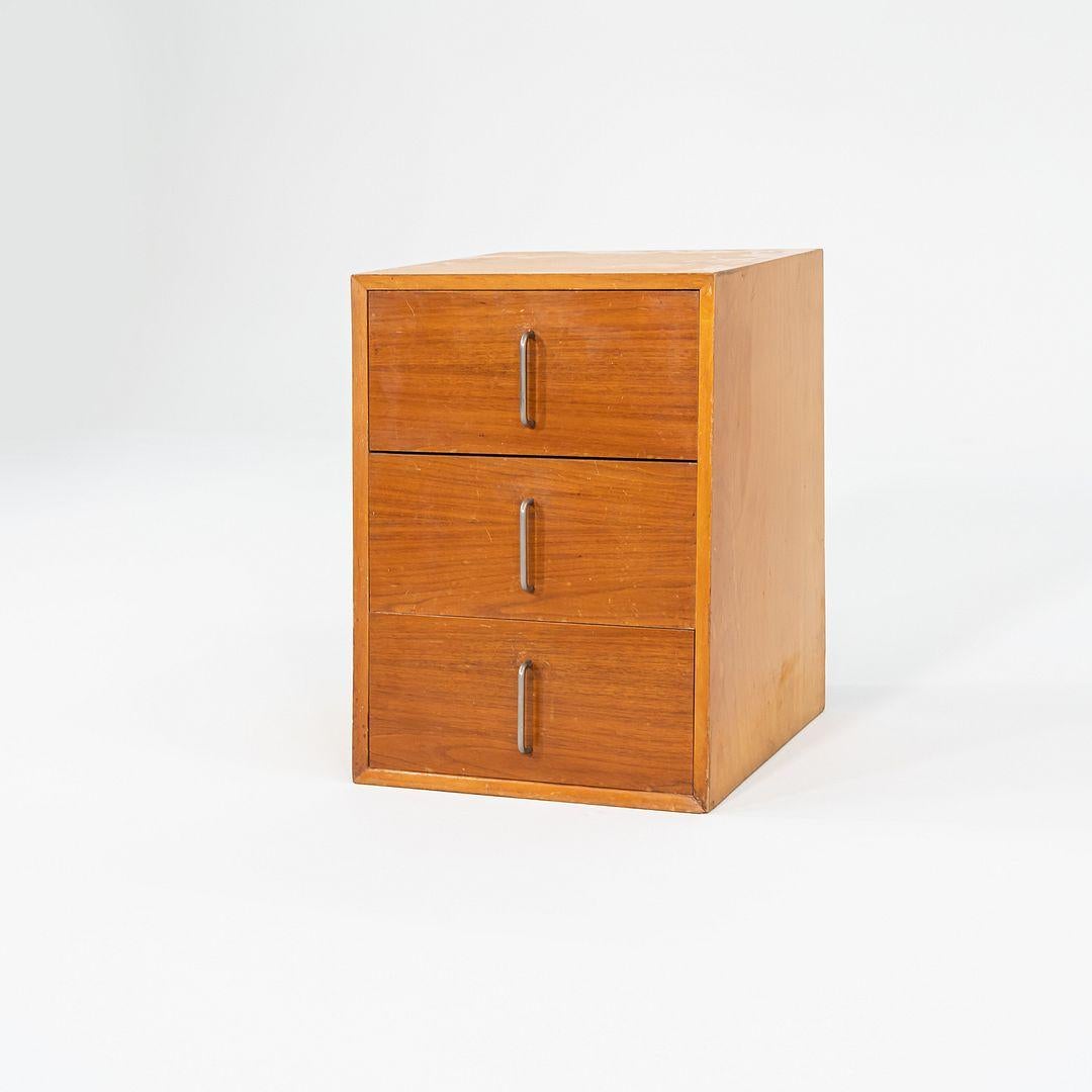Modern 1950s George Nelson for Herman Miller BCS Three Drawer Cabinet (No Bench) For Sale