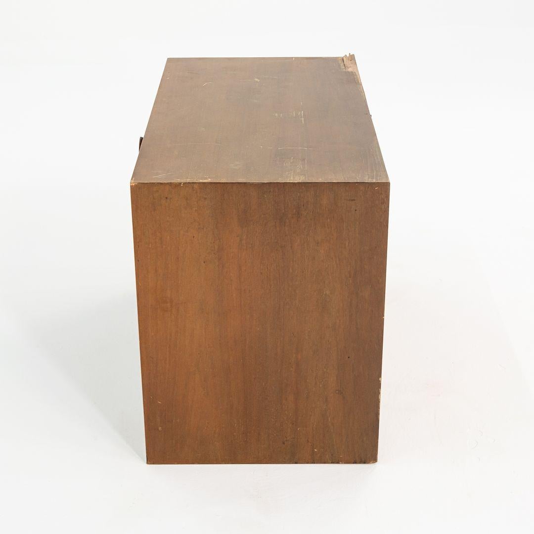 Metal 1950s George Nelson for Herman Miller BCS Walnut Three Drawer Cabinet (no bench) For Sale