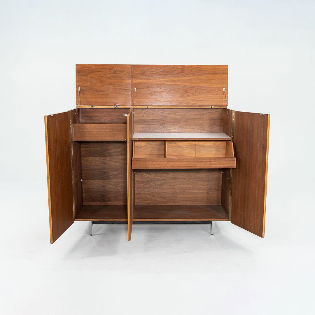 American 1950s George Nelson for Herman Miller Cabinet Series Three-Door Cabinet Bar For Sale