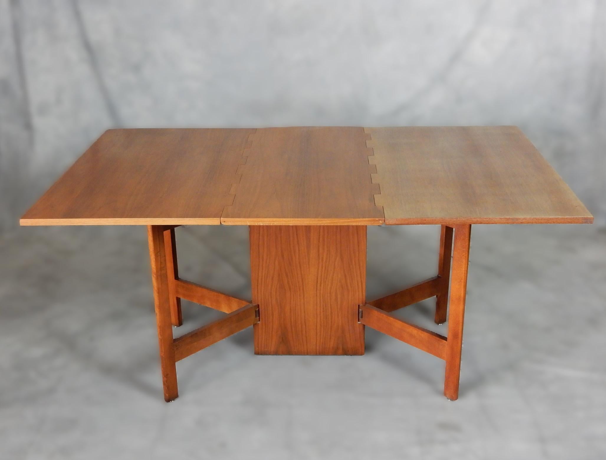 Mid-Century Modern Table de salle à manger des années 1950, George Nelson for Herman Miller Gate Leg Table en vente