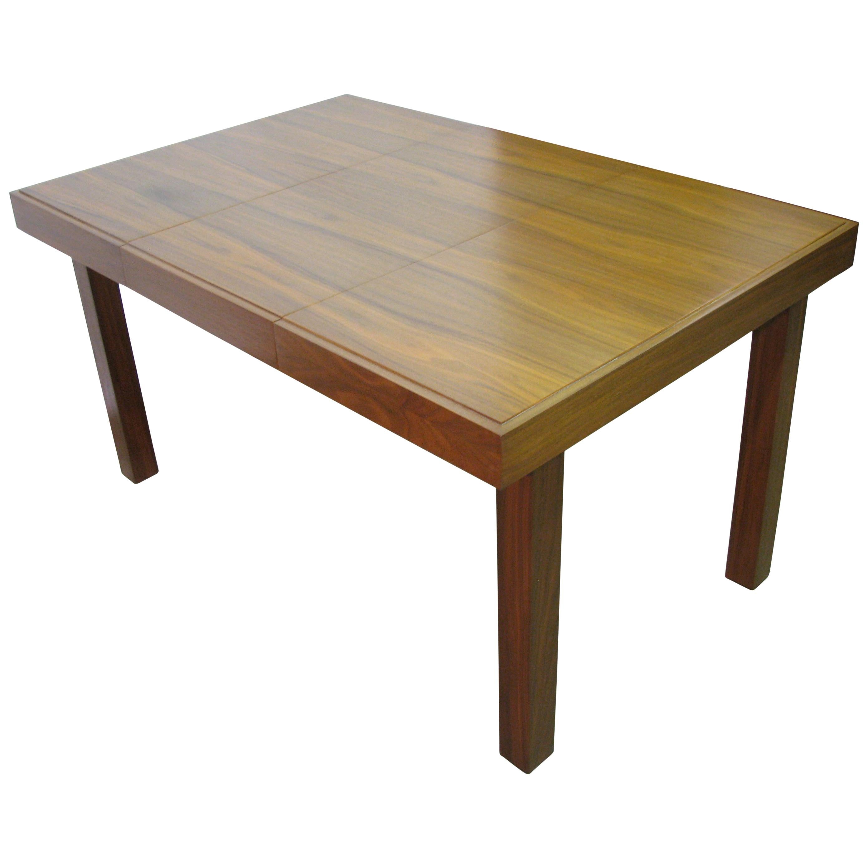 1950s George Nelson for Herman Miller Midcentury Walnut Dining Table For Sale