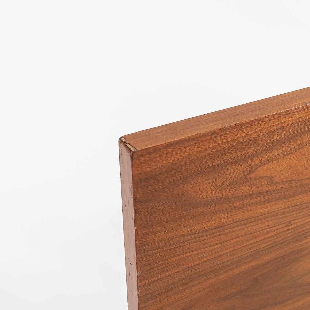 1950s George Nelson for Herman Miller Thin Edge Full Size Headboard in Walnut For Sale 3