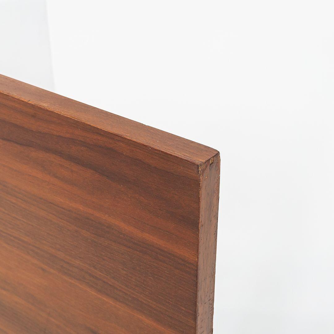1950s George Nelson for Herman Miller Thin Edge Full Size Headboard in Walnut For Sale 5