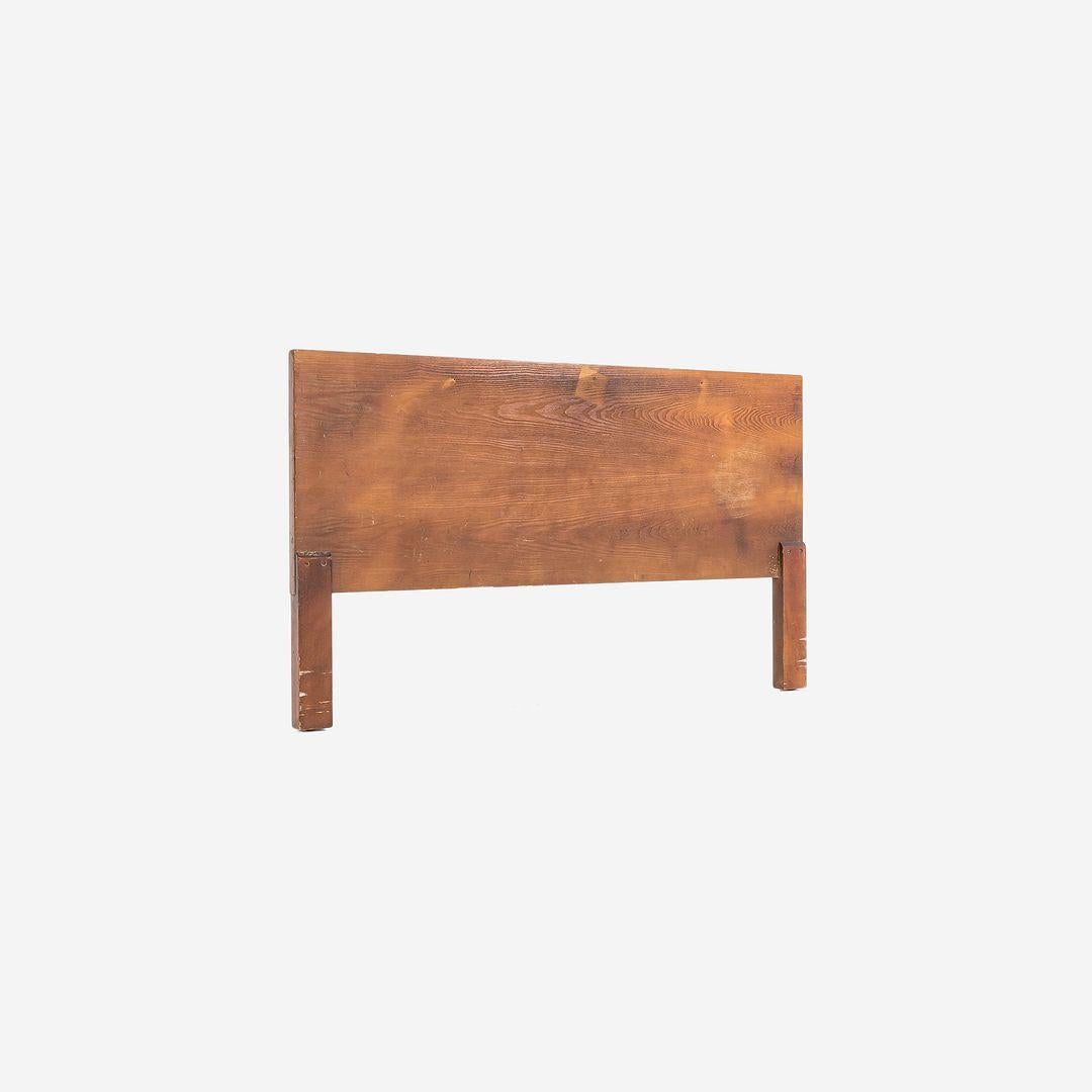 Modern 1950s George Nelson for Herman Miller Thin Edge Full Size Headboard in Walnut For Sale