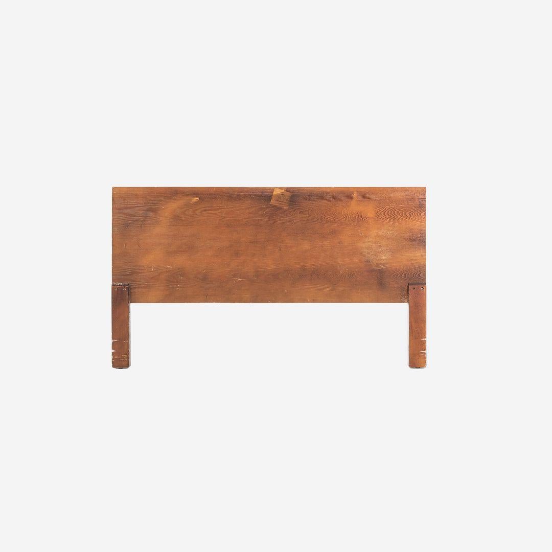 American 1950s George Nelson for Herman Miller Thin Edge Full Size Headboard in Walnut For Sale