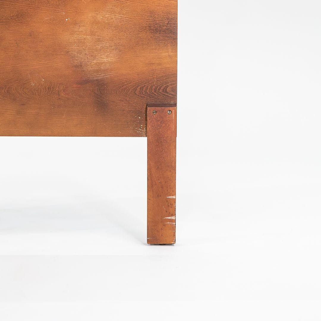 Mid-20th Century 1950s George Nelson for Herman Miller Thin Edge Full Size Headboard in Walnut For Sale