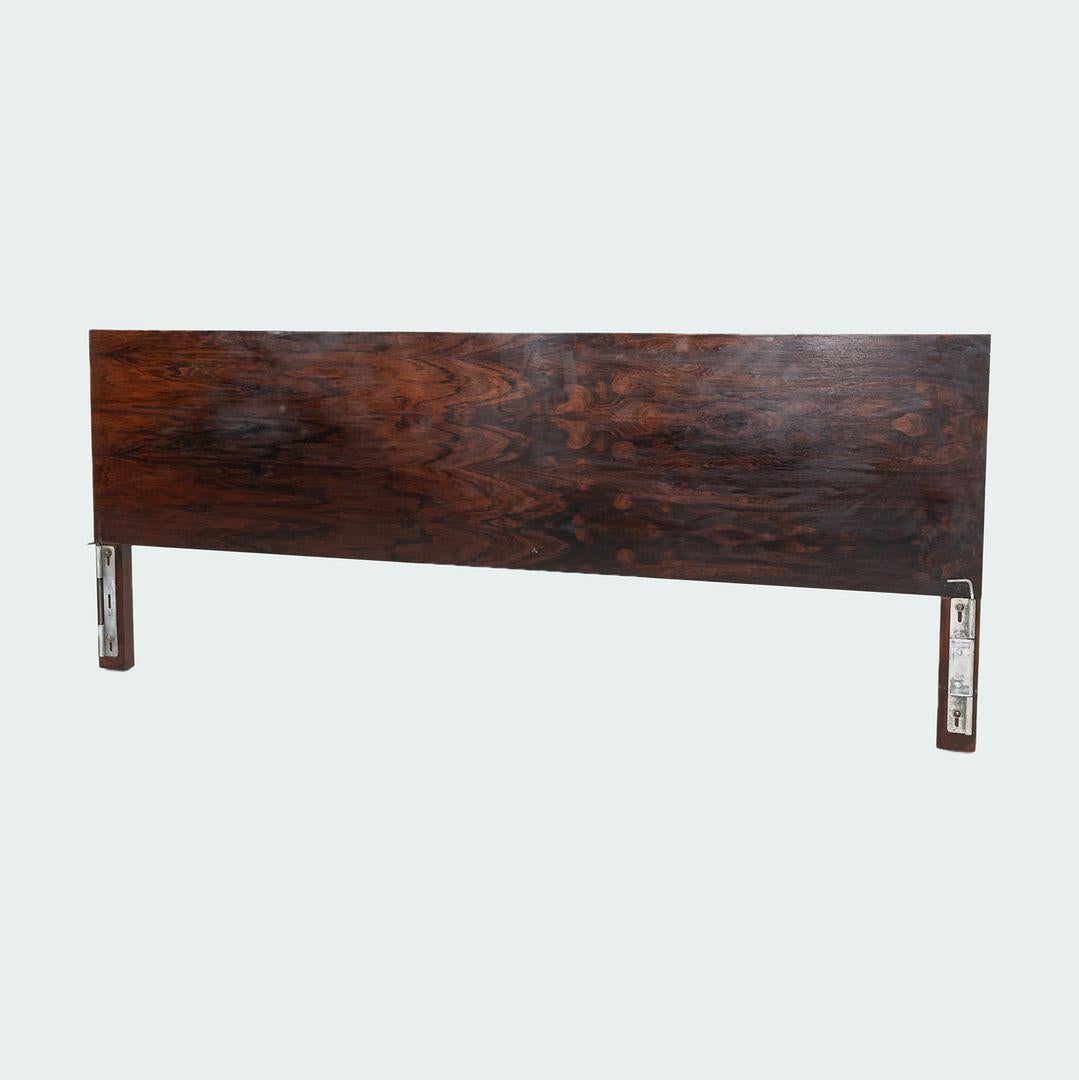 Moderne 1950 George Nelson for Herman Miller Thin Edge King-Size Headboard in Rosewood (Tête de lit à bord fin en bois de rose) en vente