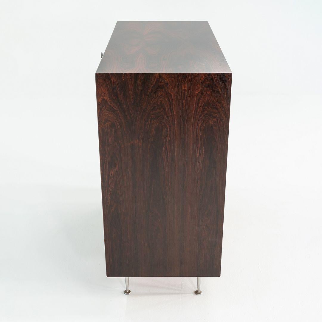 1950 George Nelson for Herman Miller Thin Edge Rosewood 5-Drawer Dresser (commode à 5 tiroirs) en vente 3