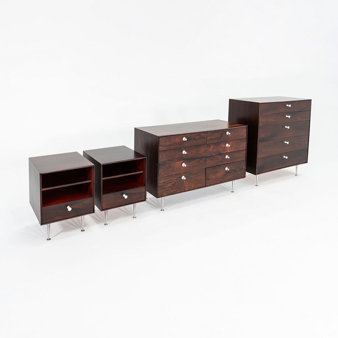 Américain 1950 George Nelson for Herman Miller Thin Edge Rosewood 5-Drawer Dresser (commode à 5 tiroirs) en vente