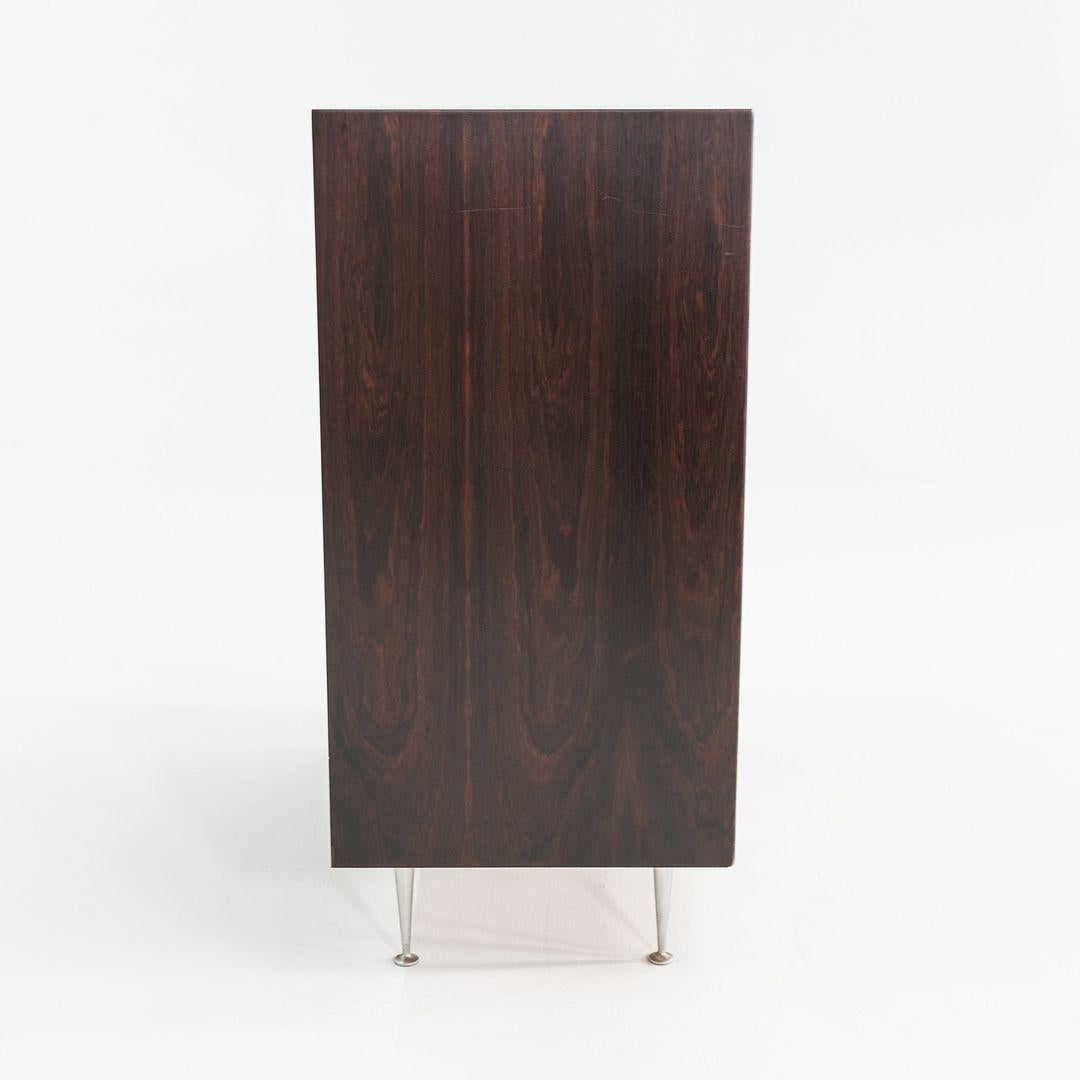 Aluminium 1950 George Nelson for Herman Miller Thin Edge Rosewood 5-Drawer Dresser (commode à 5 tiroirs) en vente