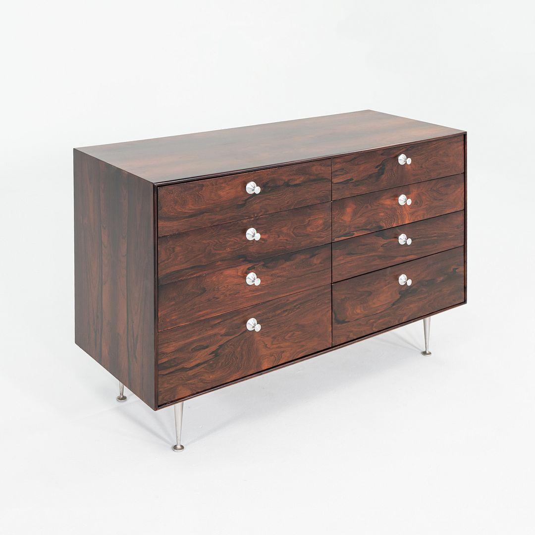 Moderne 1950 George Nelson for Herman Miller Thin Edge Rosewood 5221 8-Drawer Dresser (commode à 8 tiroirs) en vente