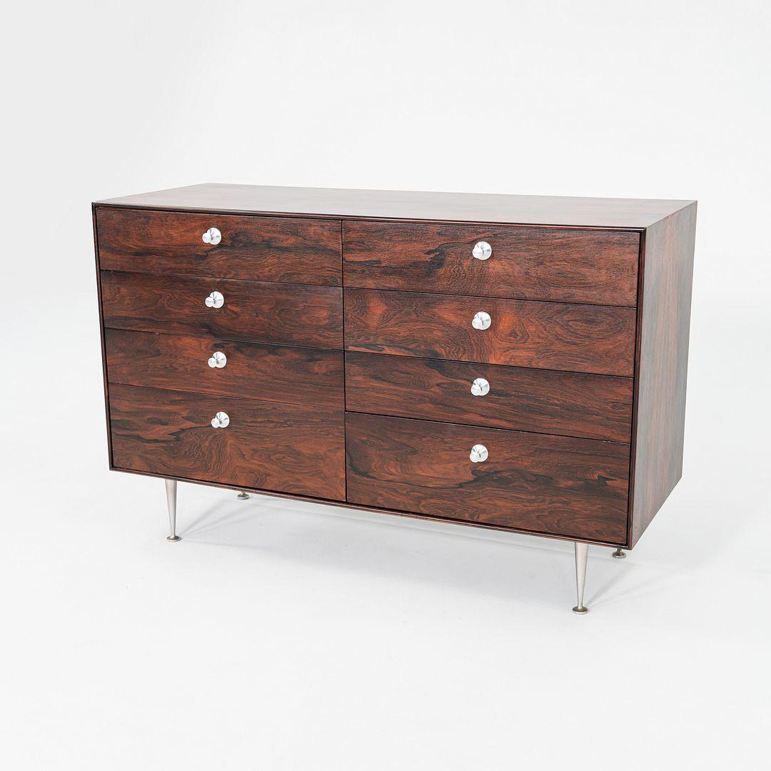 Américain 1950 George Nelson for Herman Miller Thin Edge Rosewood 5221 8-Drawer Dresser (commode à 8 tiroirs) en vente