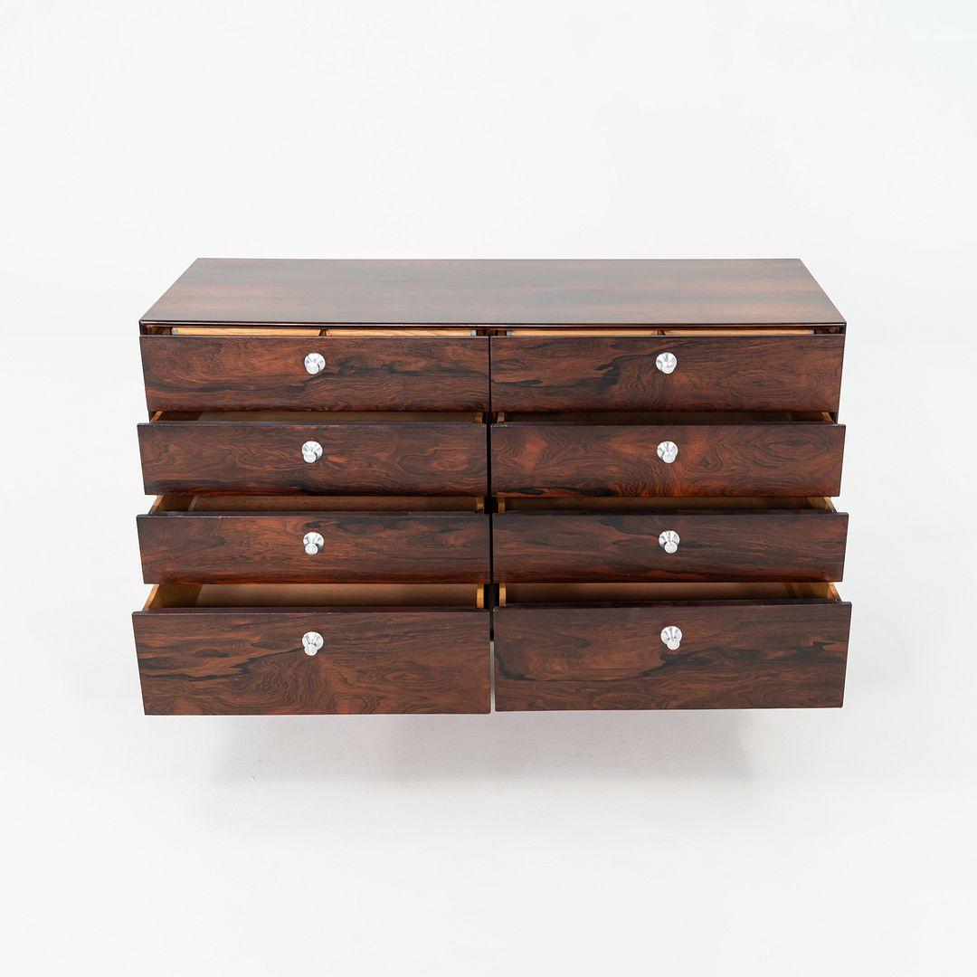 1950 George Nelson for Herman Miller Thin Edge Rosewood 5221 8-Drawer Dresser (commode à 8 tiroirs) en vente 1