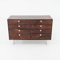 1950 George Nelson for Herman Miller Thin Edge Rosewood 5221 8-Drawer Dresser (commode à 8 tiroirs)