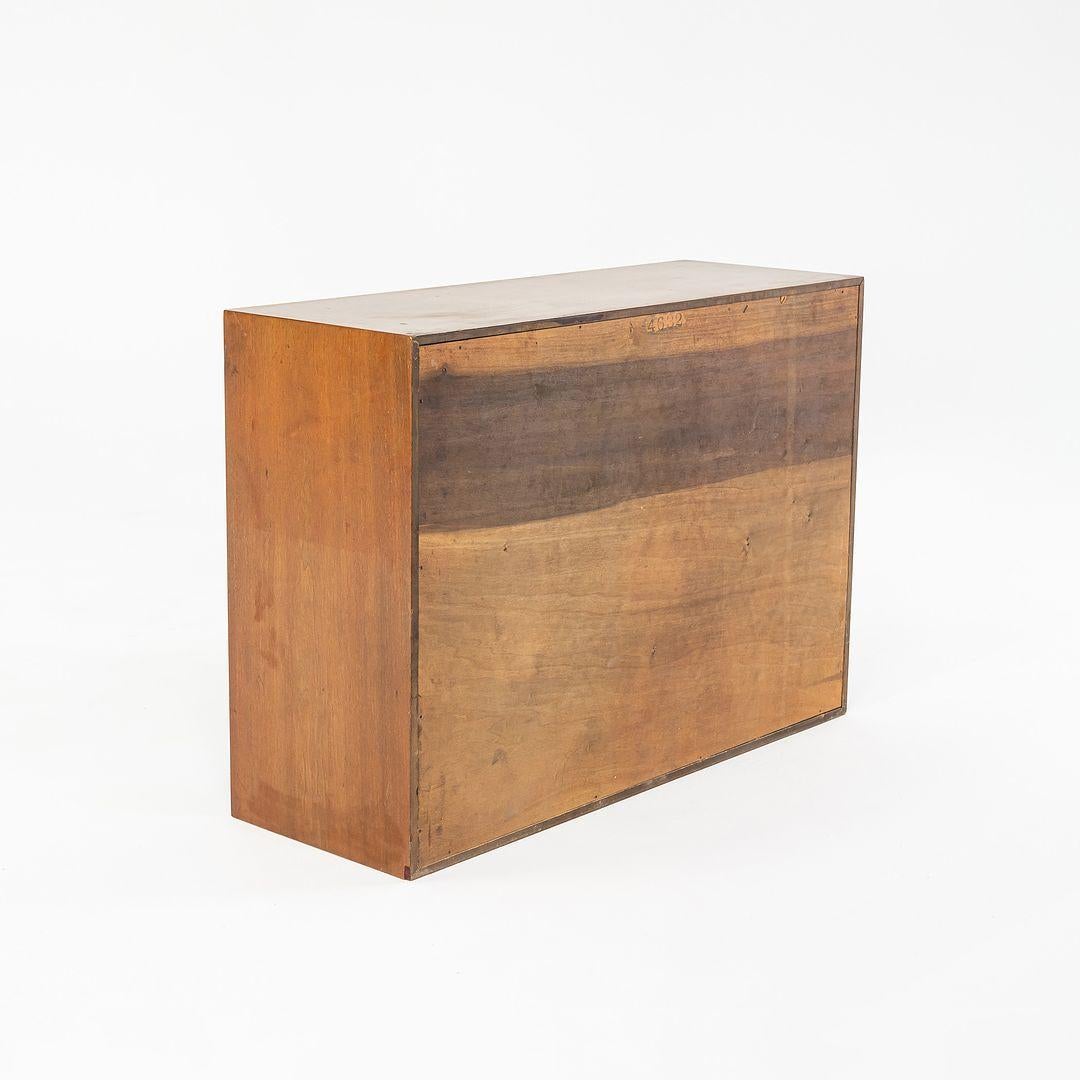 1950s George Nelson for Herman Miller Two-Door Cabinet in Walnut 4632 (No Bench) In Good Condition In Philadelphia, PA