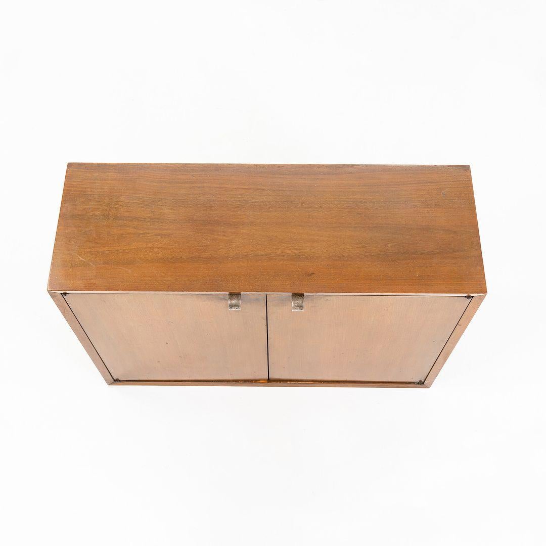 Mid-20th Century 1950s George Nelson for Herman Miller Two-Door Cabinet in Walnut 4632 (No Bench)