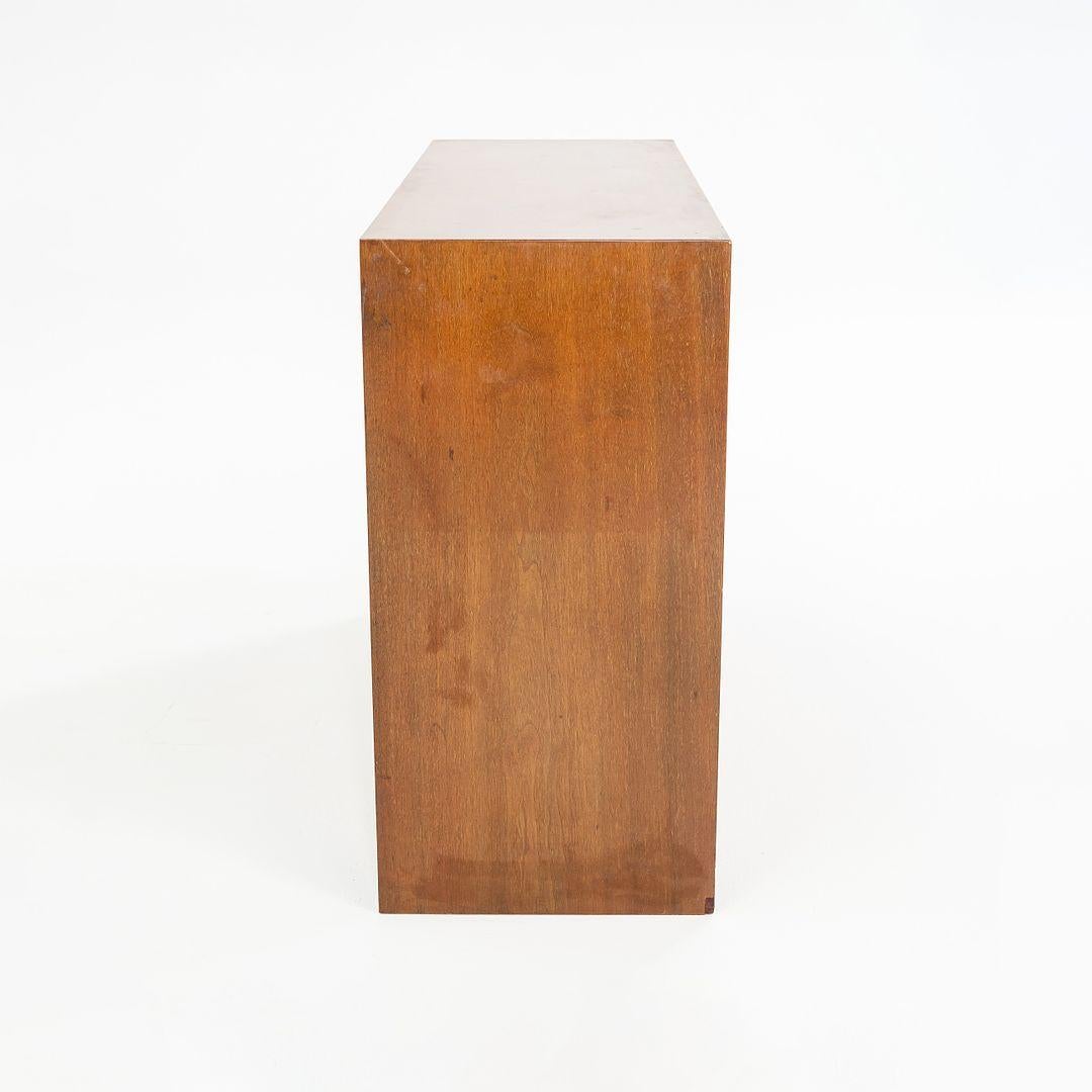 Steel 1950s George Nelson for Herman Miller Two-Door Cabinet in Walnut 4632 (No Bench)