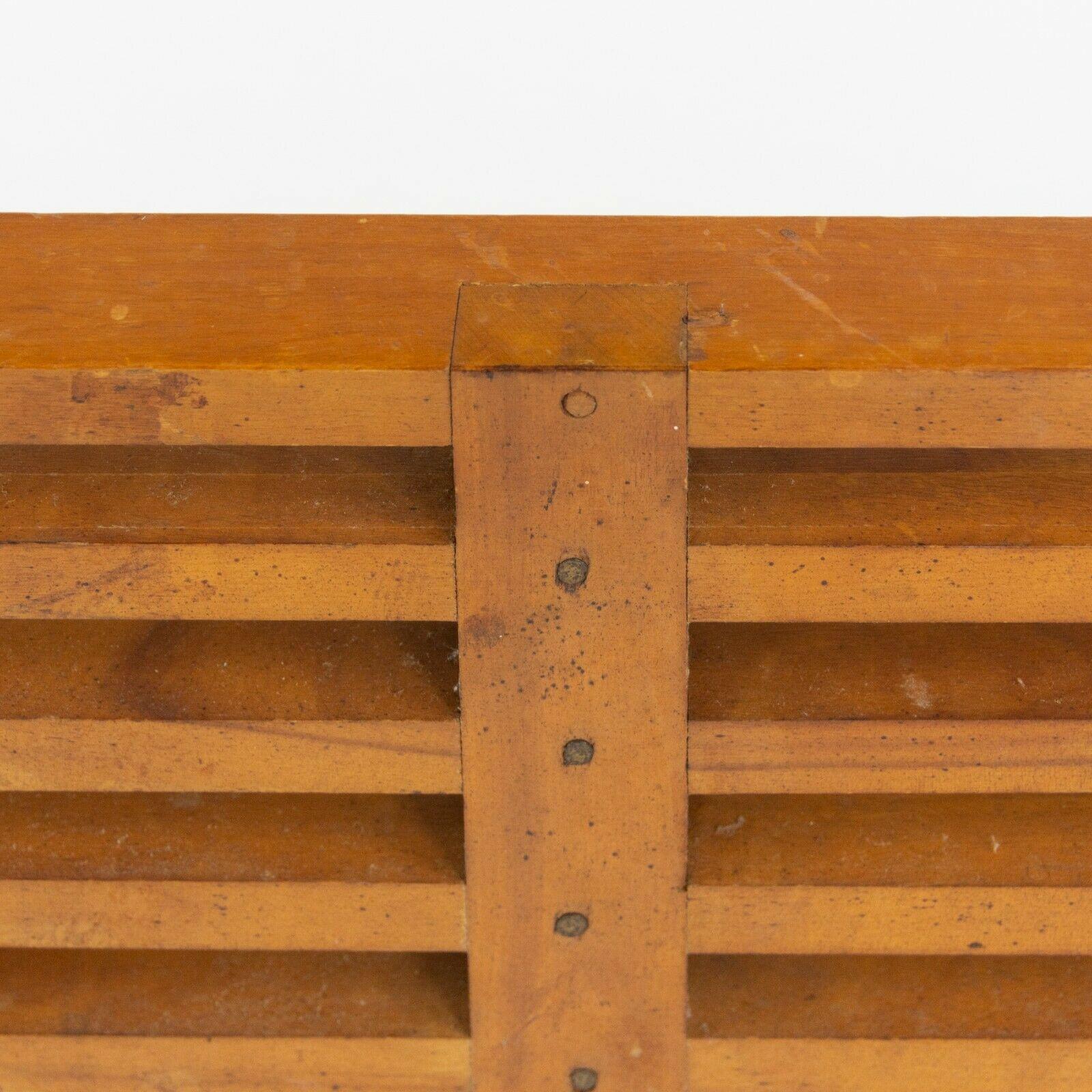 1950s George Nelson Herman Miller 72.5 inch 4692 Slatted Platform Bench in Birch (Banc à plate-forme en bouleau) en vente 4