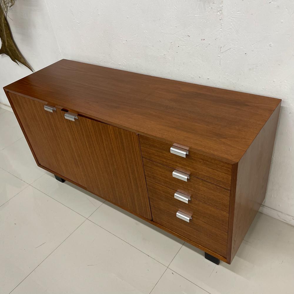 Mid-Century Modern 1950s George Nelson Herman Miller Classic Walnut Dresser Cabinet  For Sale