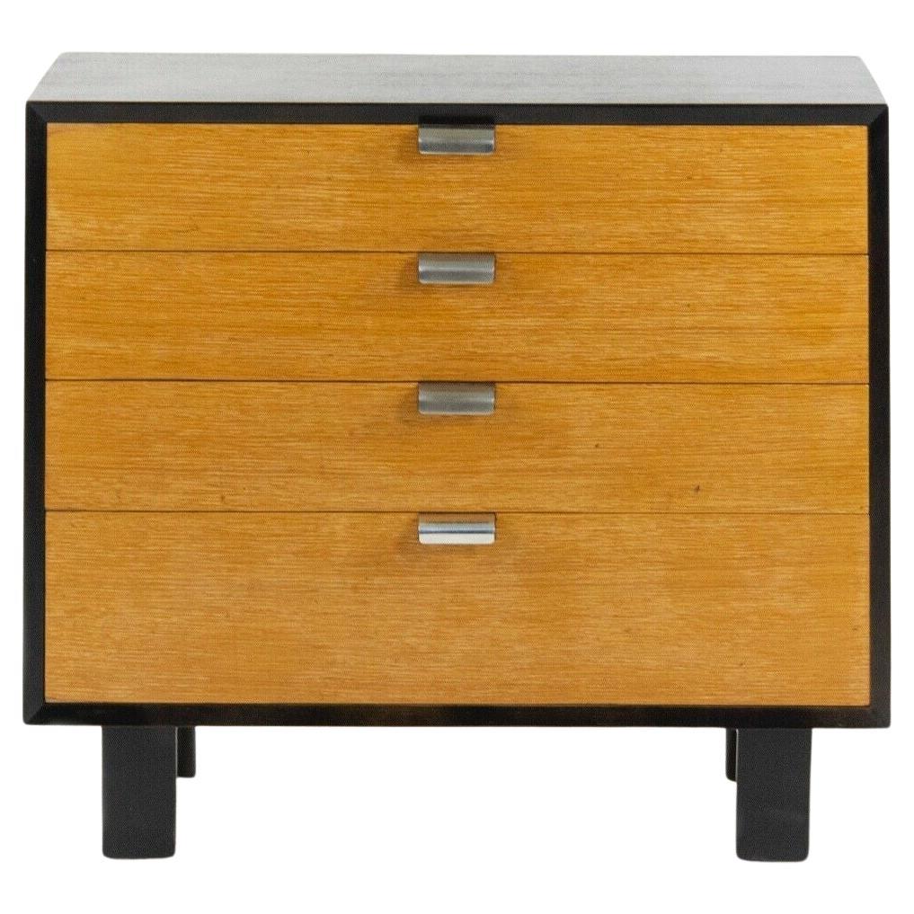 1950s George Nelson Herman Miller Primavera Two Tone Four Drawer Dresser Cabinet For Sale