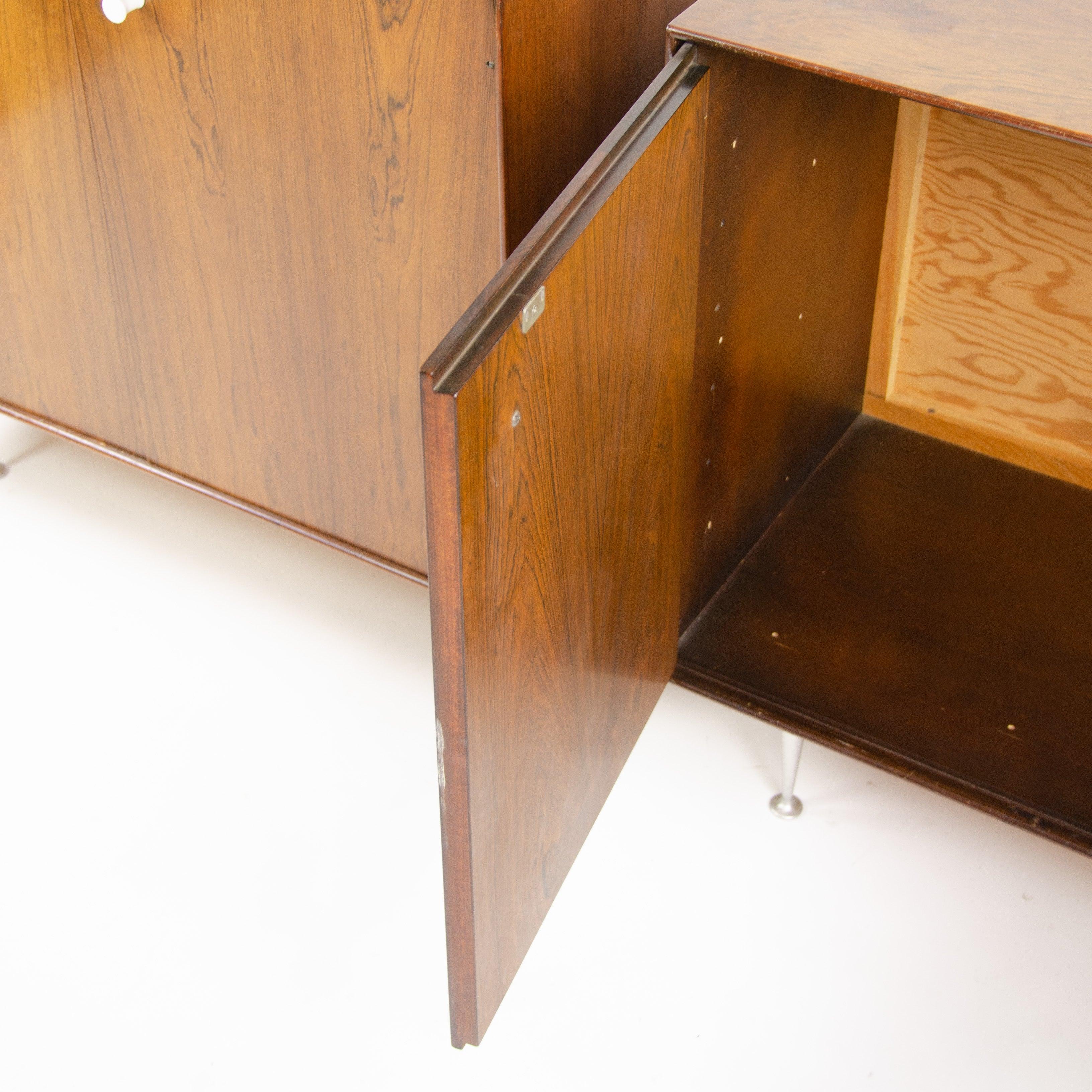 1950s George Nelson Herman Miller Thin Edge Rosewood Dresser Cabinet 4