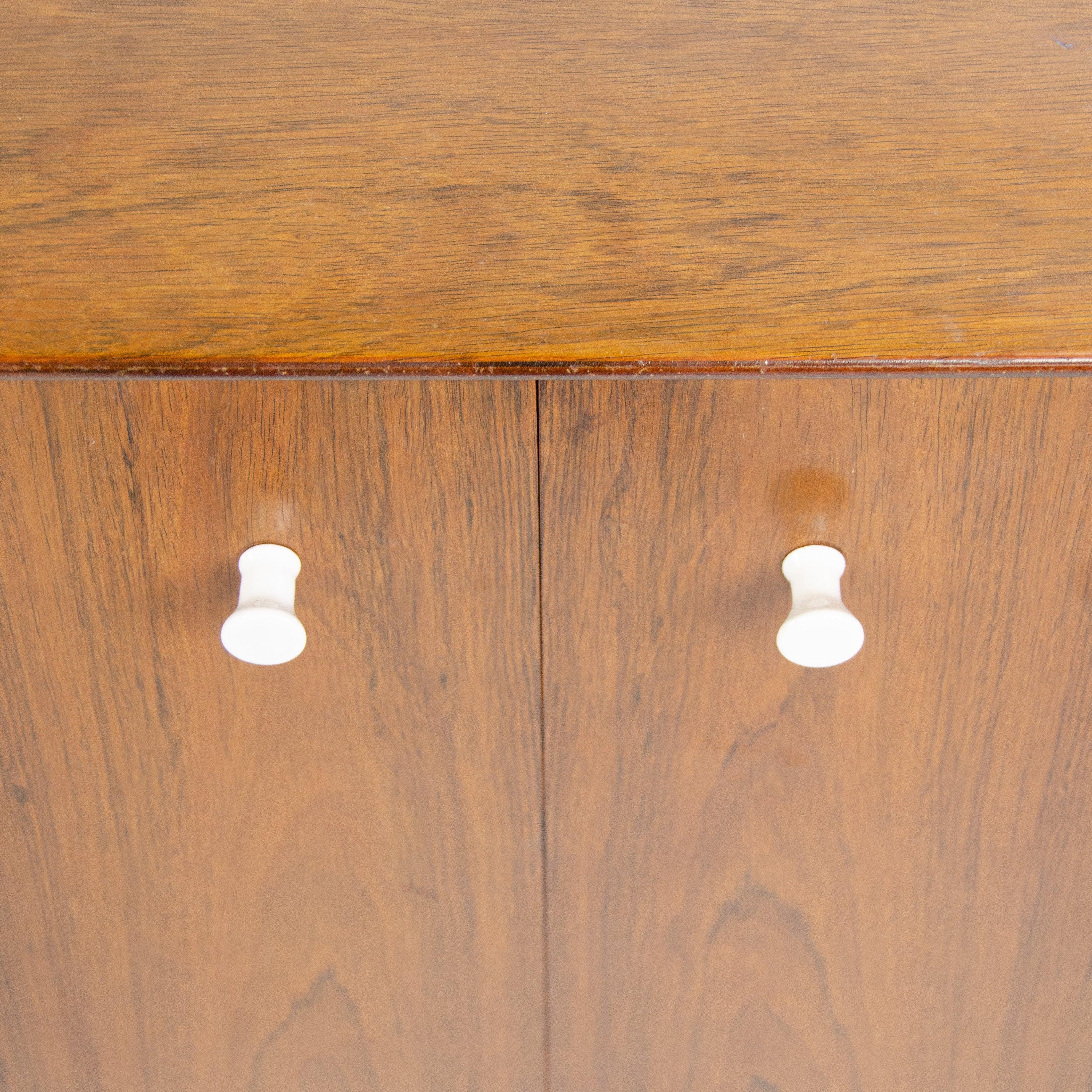 Modern 1950s George Nelson Herman Miller Thin Edge Rosewood Dresser Cabinet